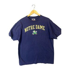 Notre Dame Fighting Irish Adidas Go-To Tee Navy Blue XL Mens T-Shirt Cotton GUC